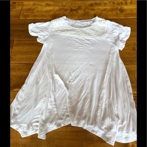 Girls Cream Lace Top